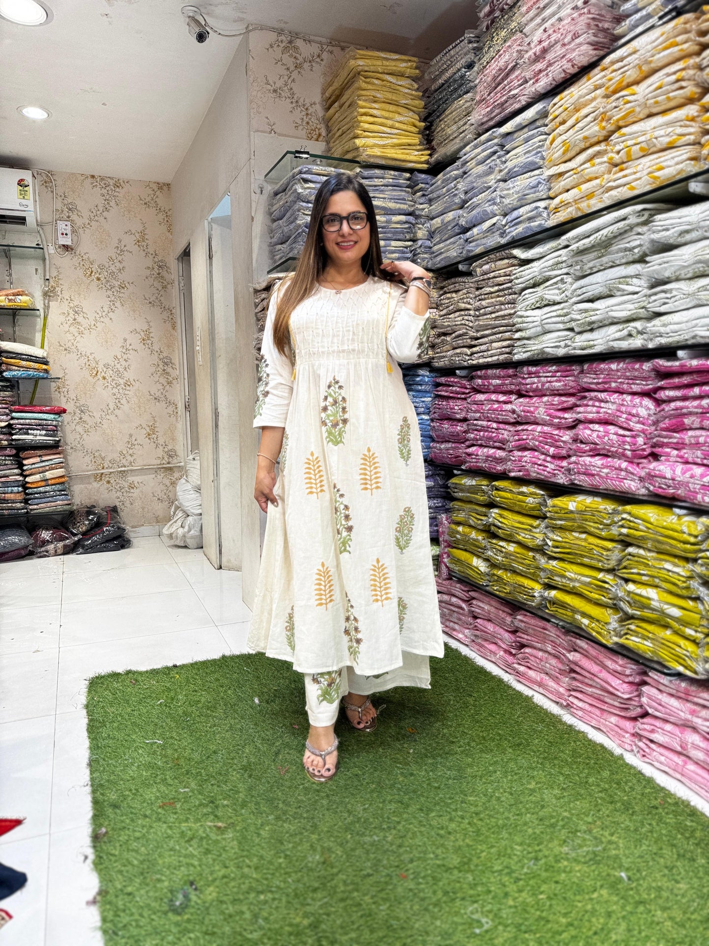 Pure Flex Cotton Off White 2pc Set