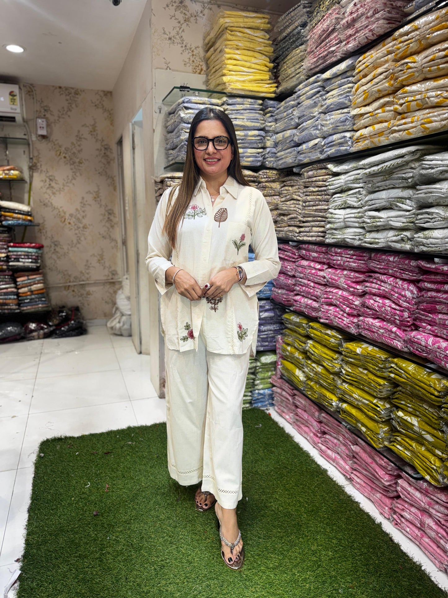 Pure Flex Cotton Off White 2pc Set