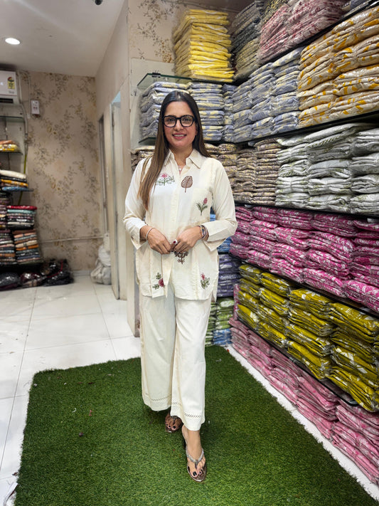 Pure Flex Cotton Off White 2pc Set