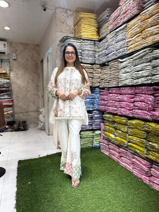 Pure Linen Flex Off White 2pc Set