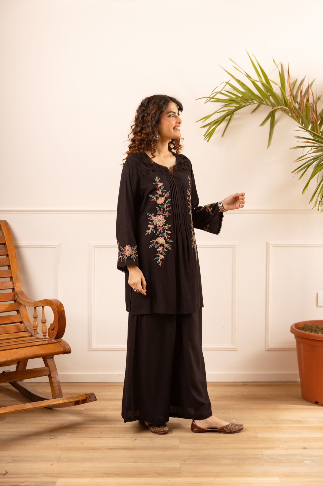 Pure German Rayon Black 2pc Set