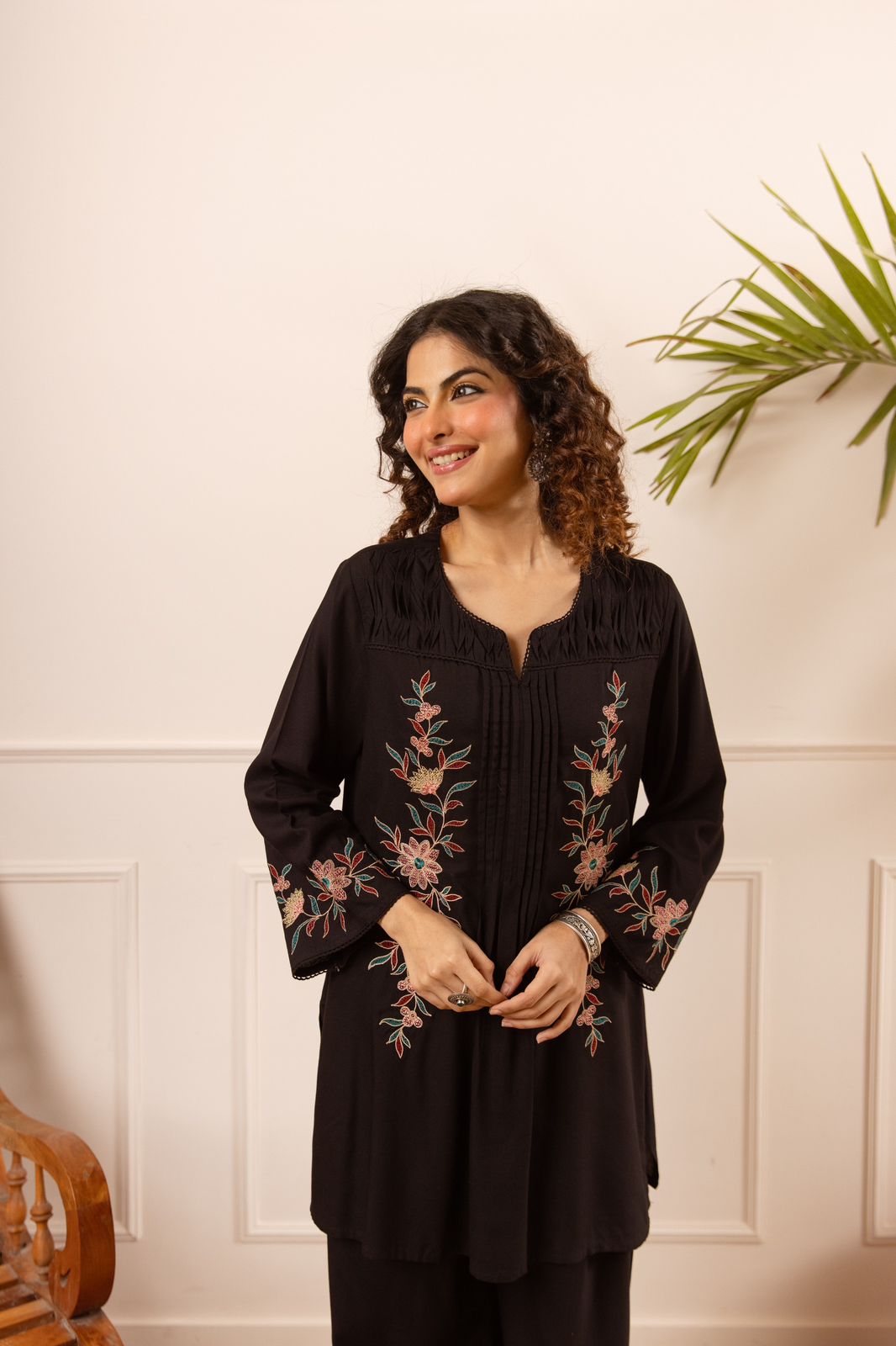 Pure German Rayon Black 2pc Set