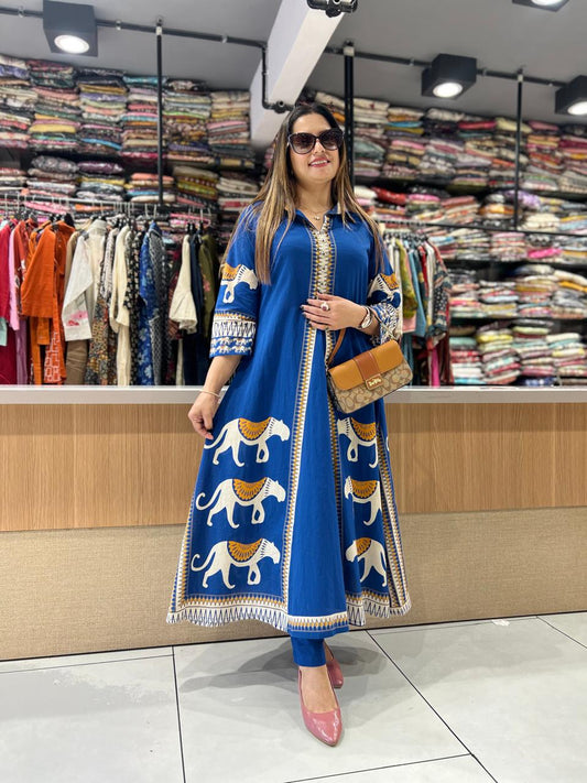 Pure Cotton Blue 2pc Set