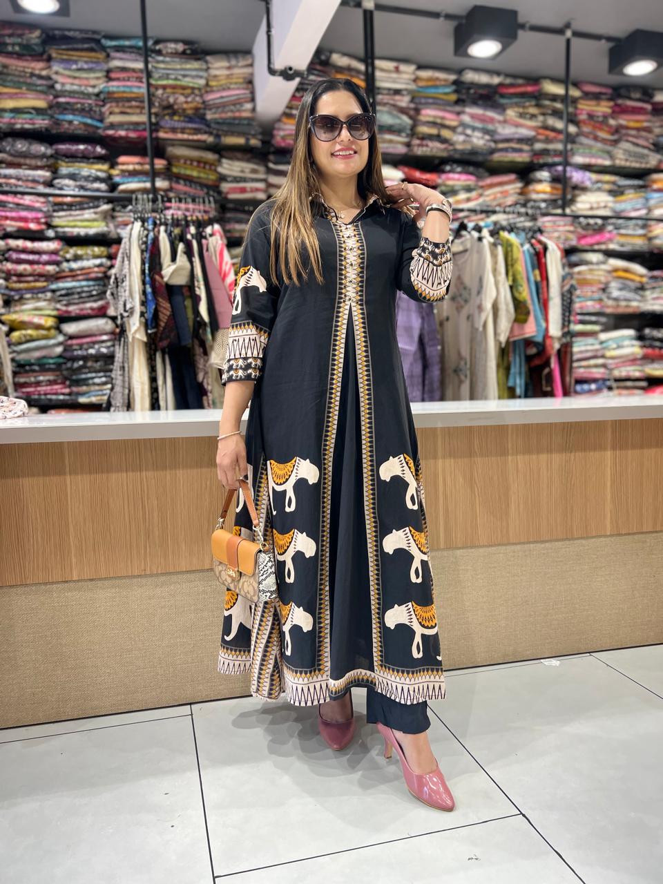 Pure Cotton Black 2pc Set