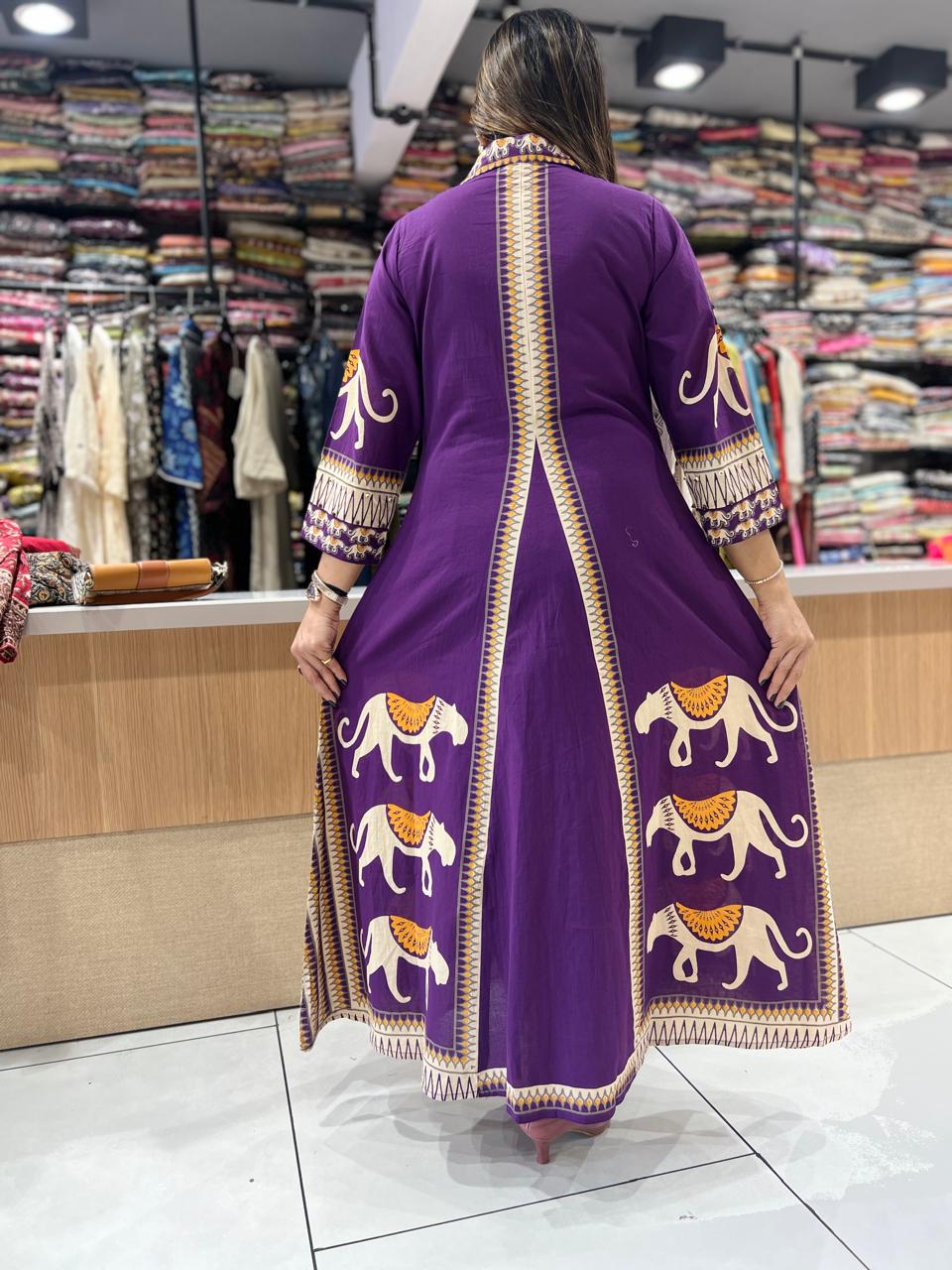 Pure Cotton Purple 2pc Set