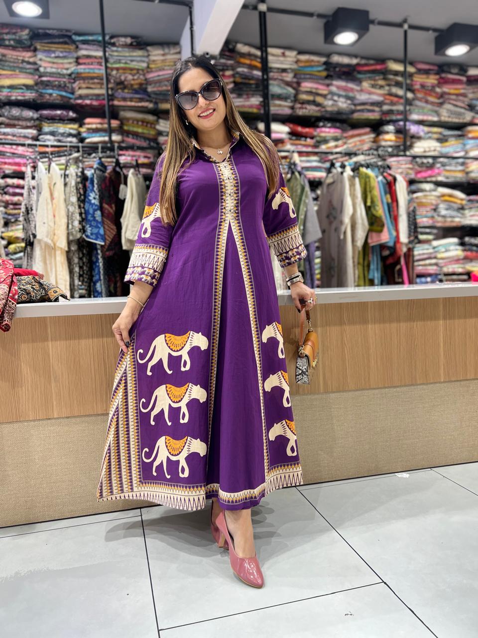 Pure Cotton Purple 2pc Set