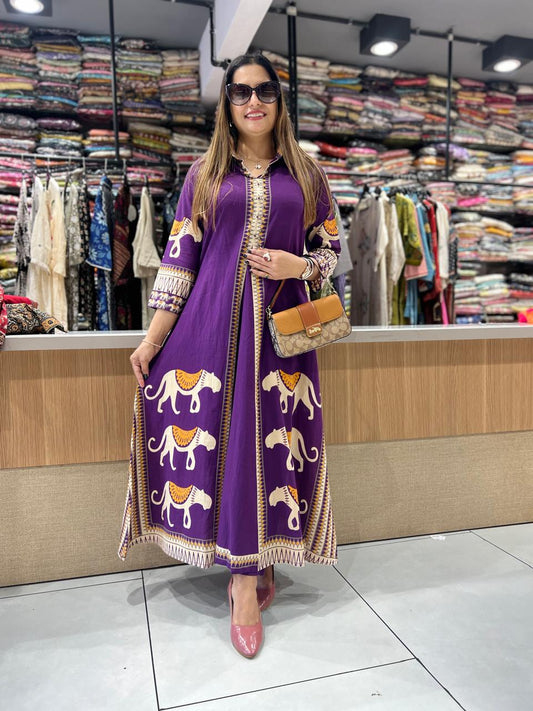 Pure Cotton Purple 2pc Set