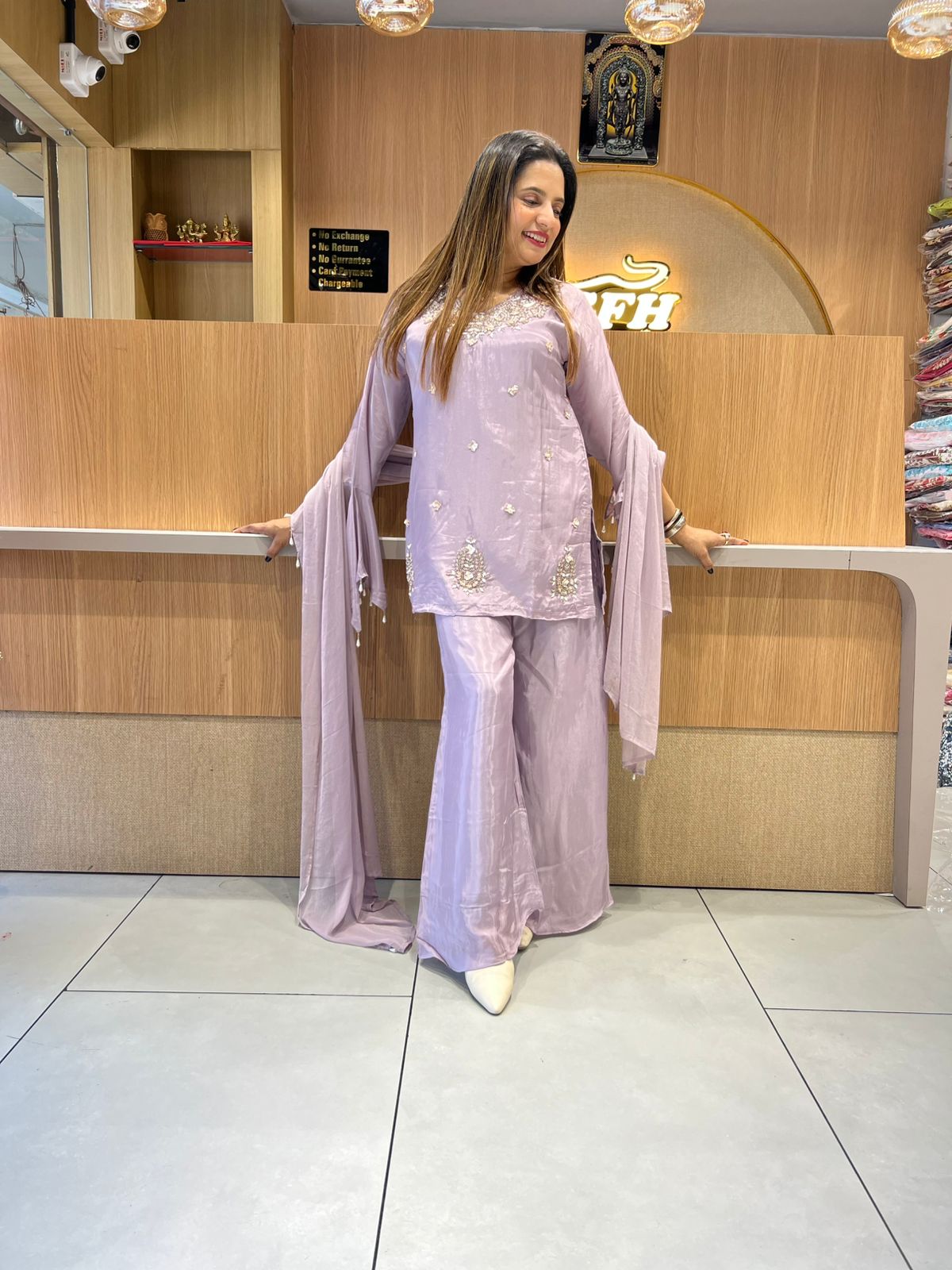 Pure Ho Silk Lylac Purple 3pc Set
