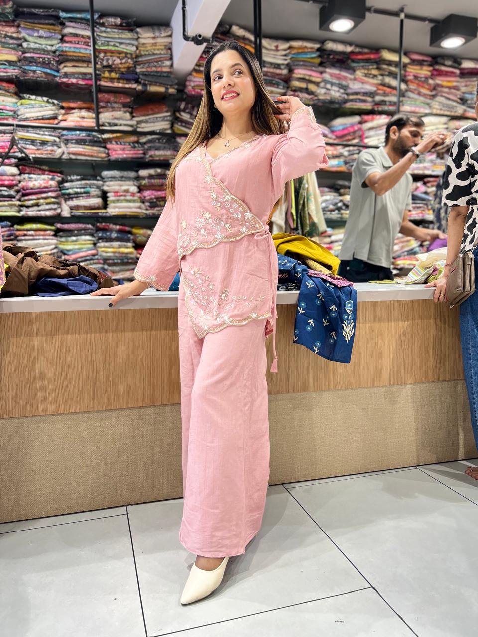 Pure Dola Silk Pink 2pc Set