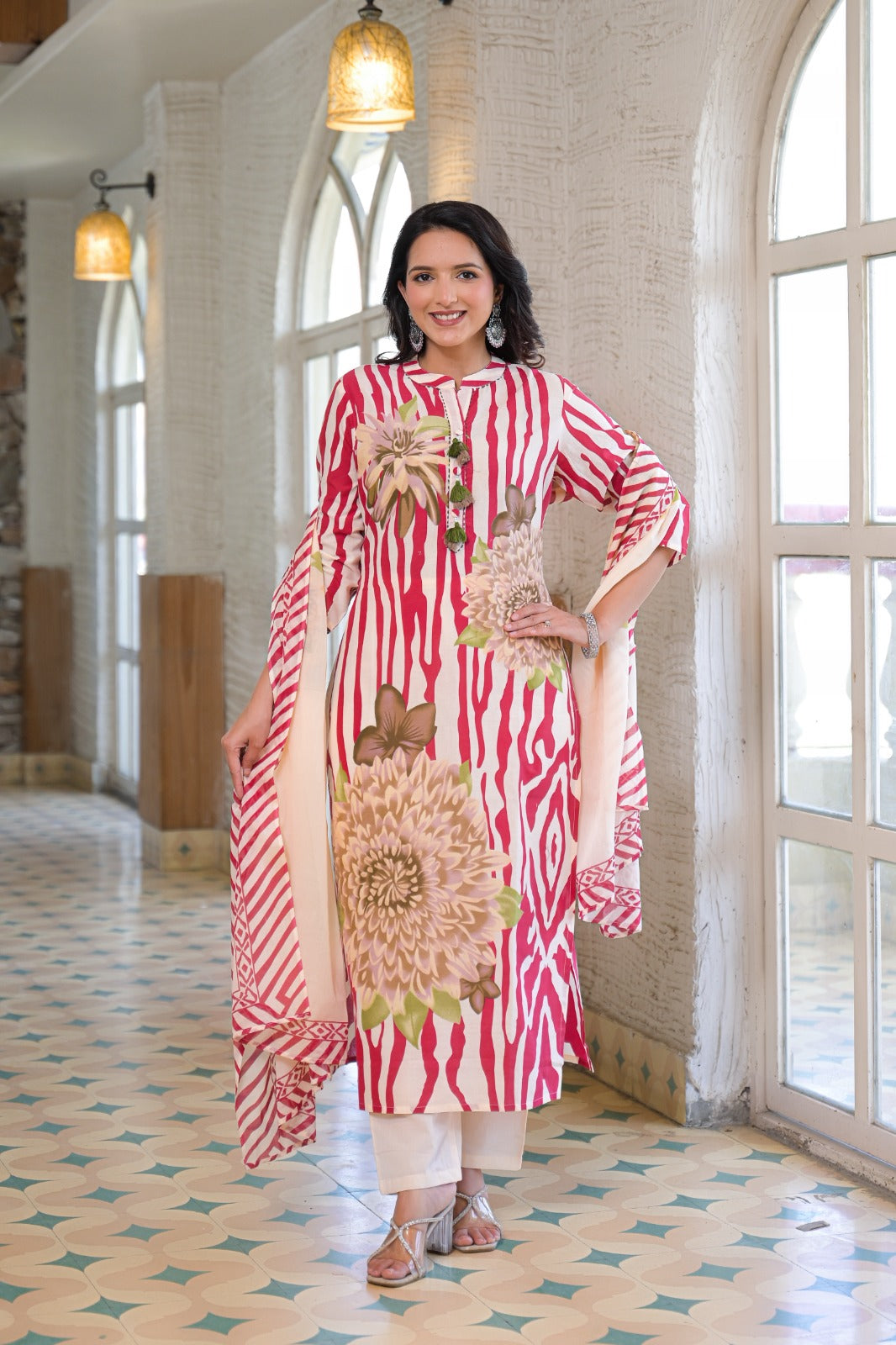 Pure Cotton Red 3pc Set