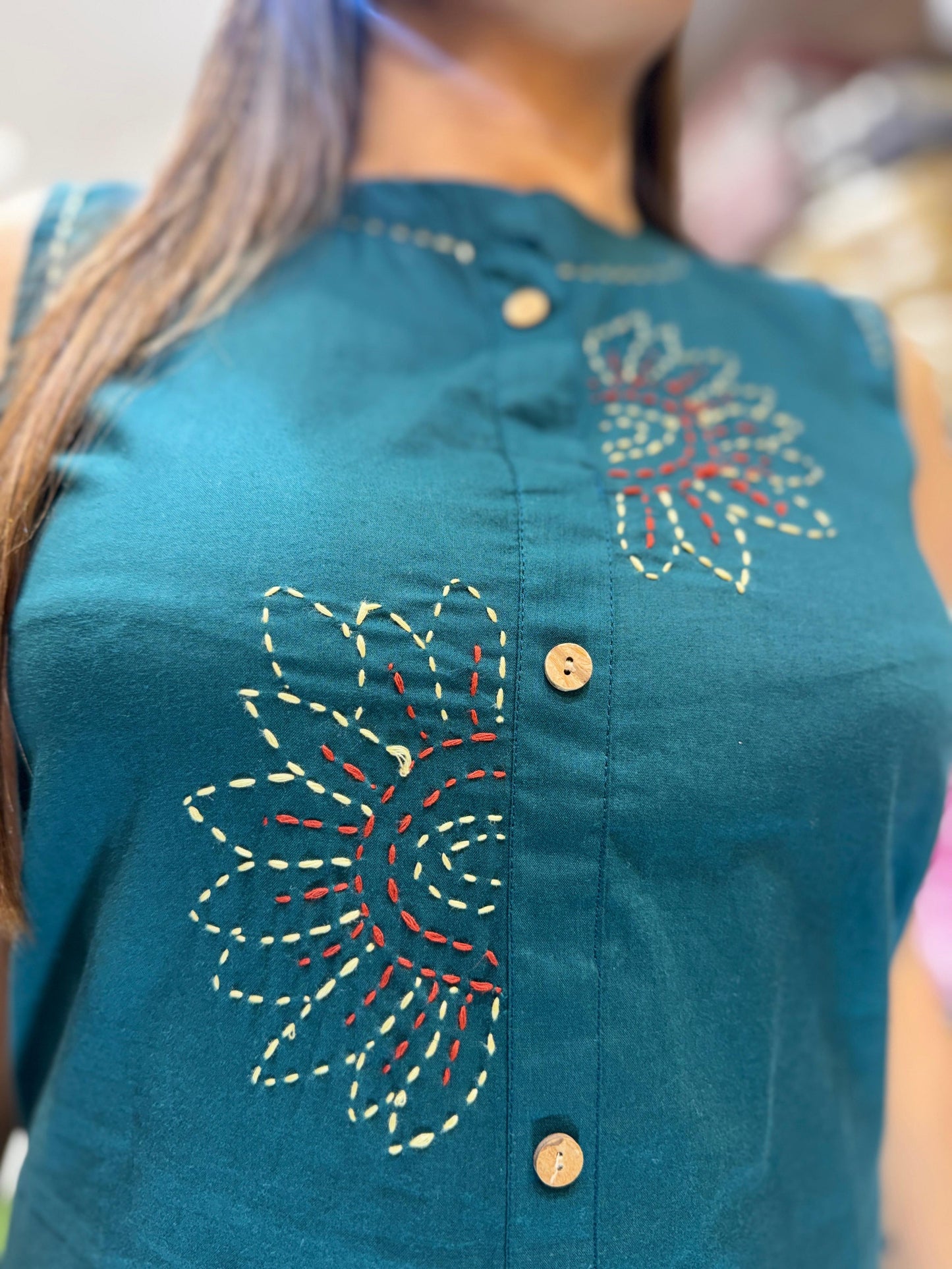 Pure Cotton Bottle Green 2pc Set