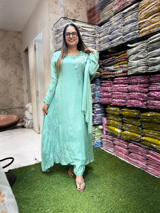 Pure Chinon Sea Green 3pc Set