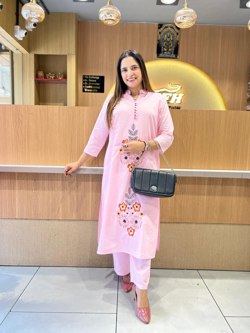 Pure Cotton Pink 2pc Set