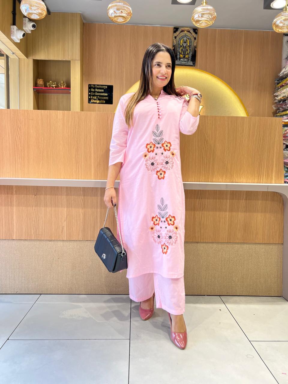 Pure Cotton Pink 2pc Set