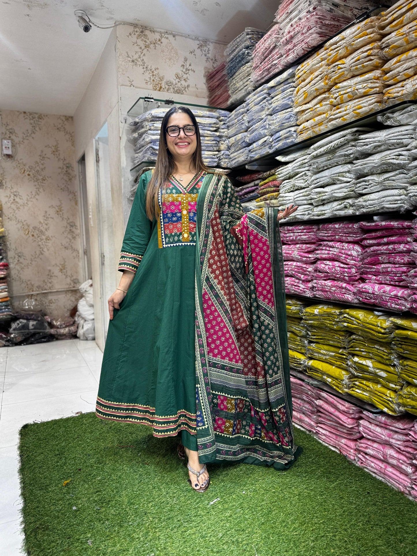 Pure Cotton Green 3pc Set