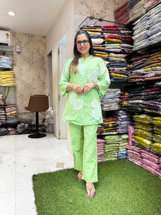 Pure Cotton Green 2pc Set