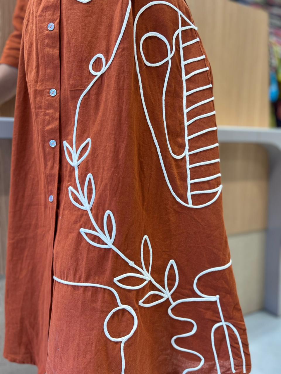 Pure Flex Cotton Orange Midi