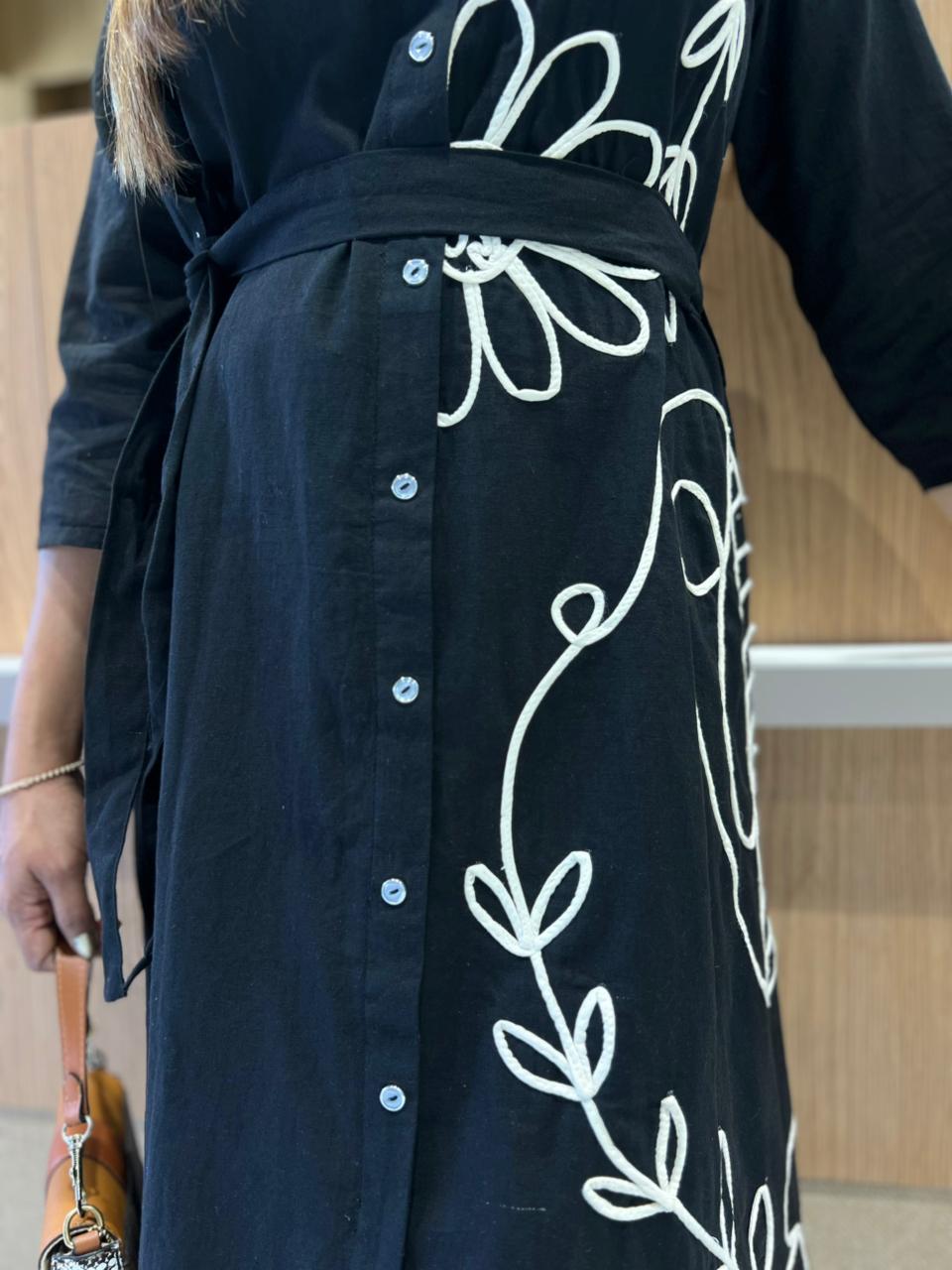 Pure Flex Cotton Black Midi