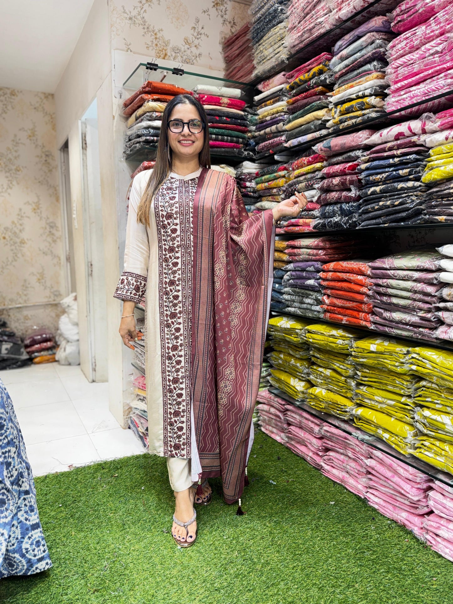 Pure Dola Silk English 3pc Set