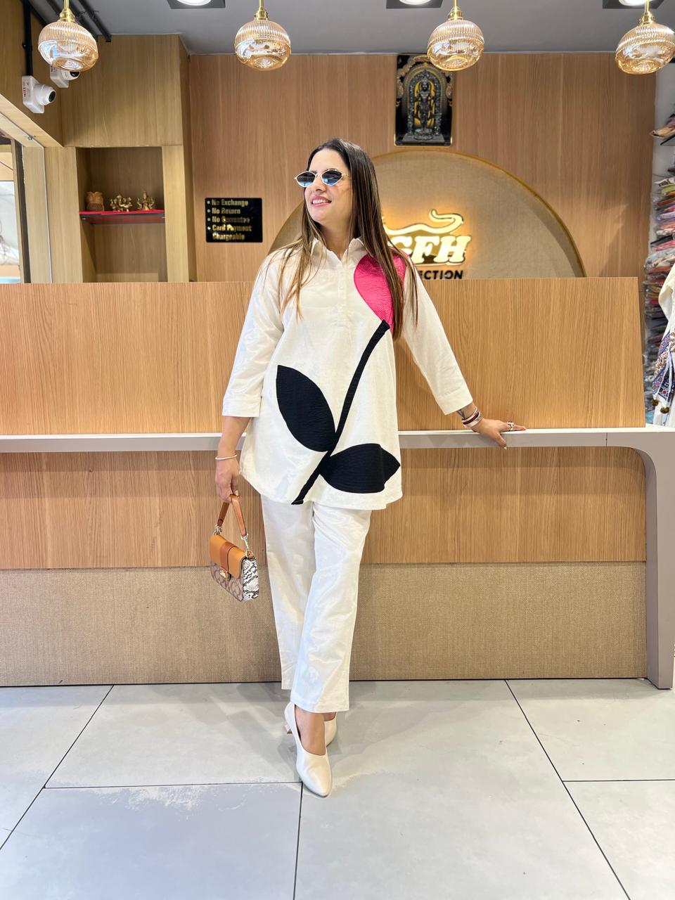 Pure Flex Cotton Off White 2pc Set
