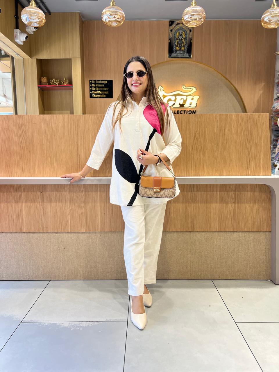Pure Flex Cotton Off White 2pc Set