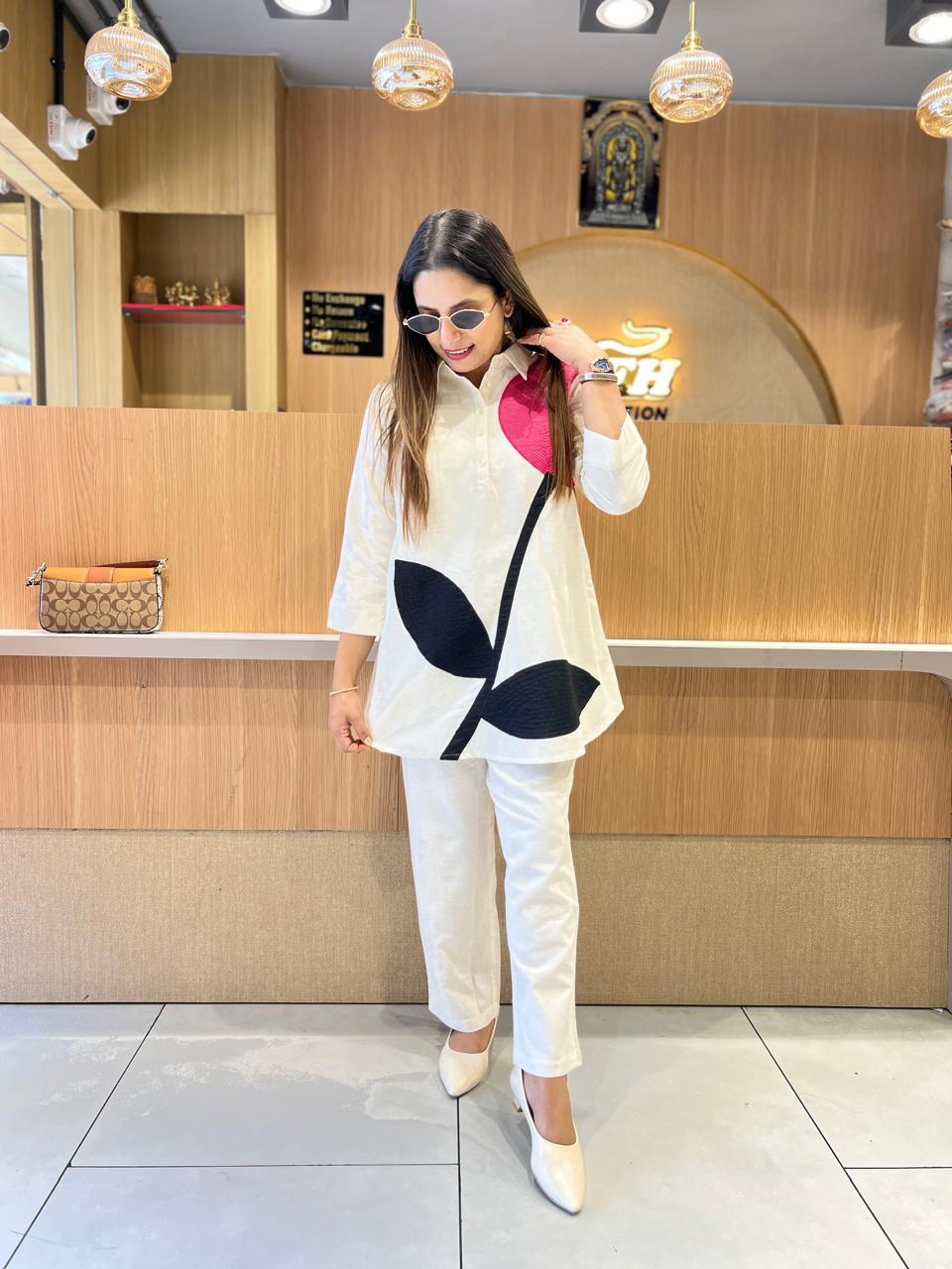 Pure Flex Cotton Off White 2pc Set