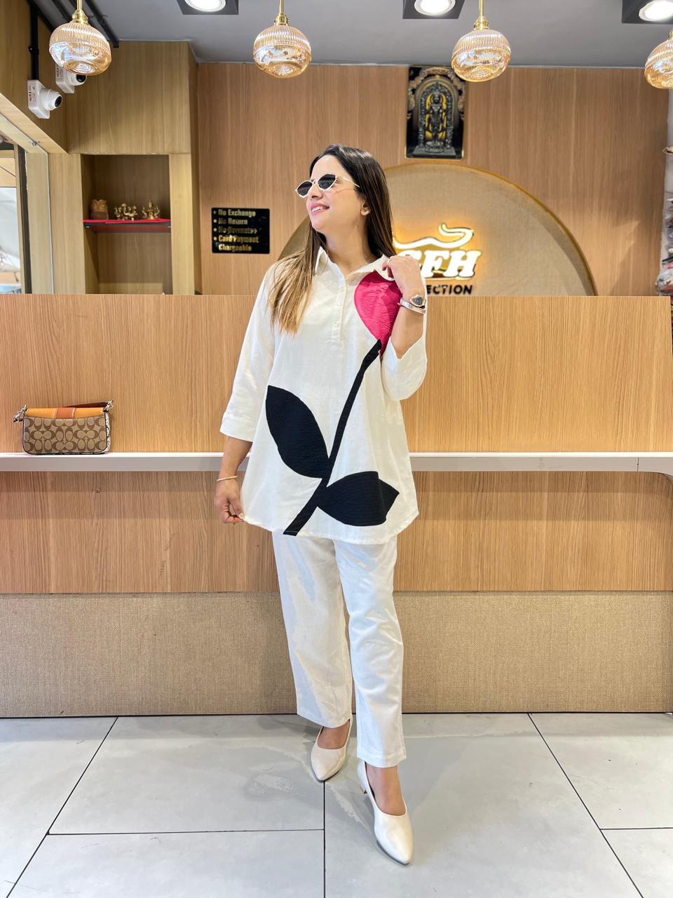 Pure Flex Cotton Off White 2pc Set