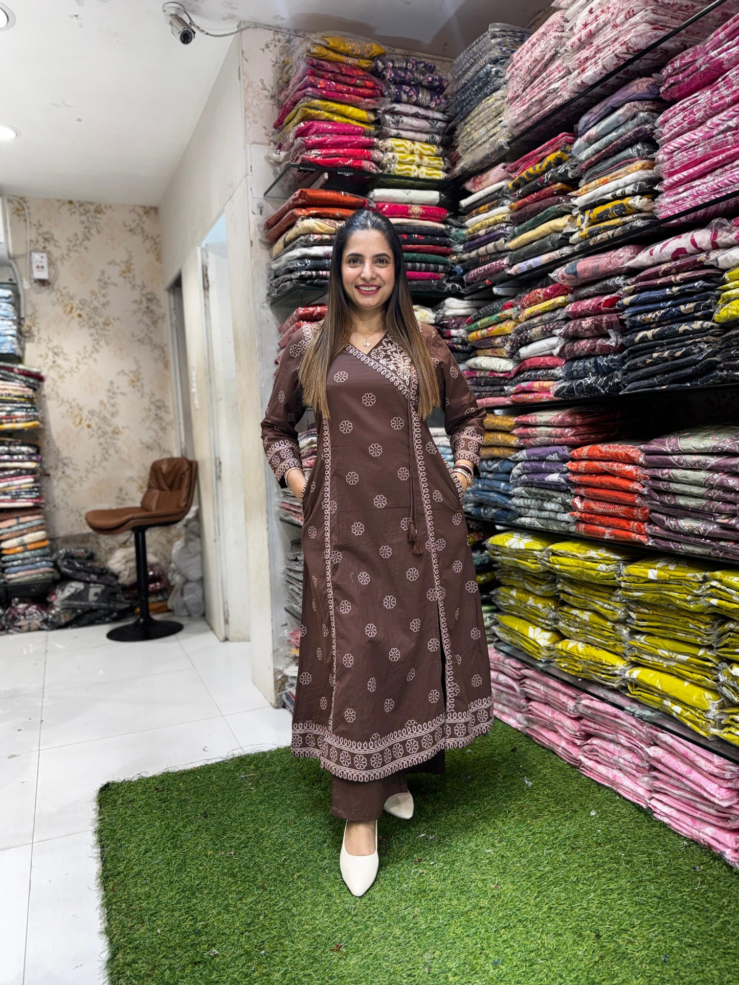 Pure Cotton Dark Brown 3pc Set