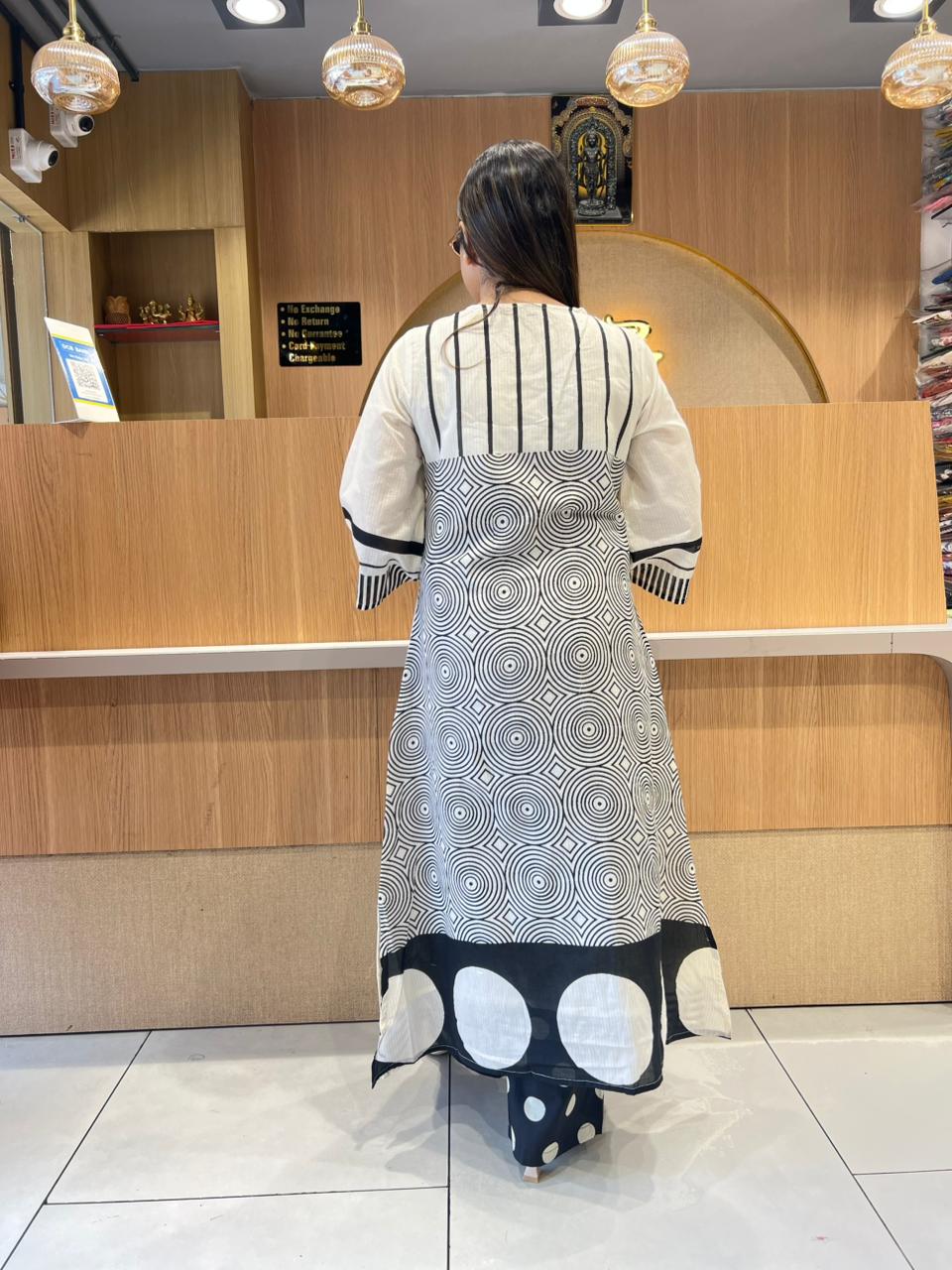 Pure Mull Cotton Off White 2pc Set