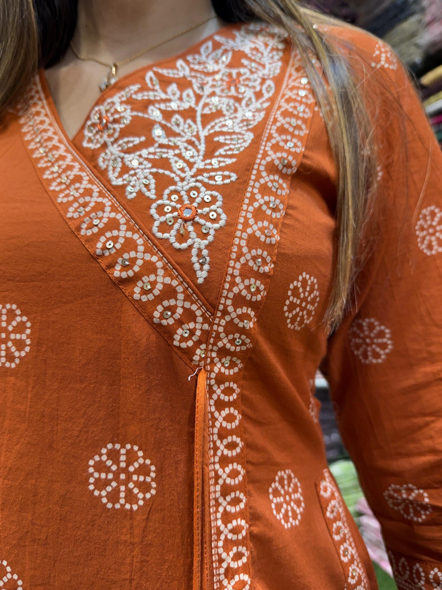 Pure Cotton Orange 3pc Set
