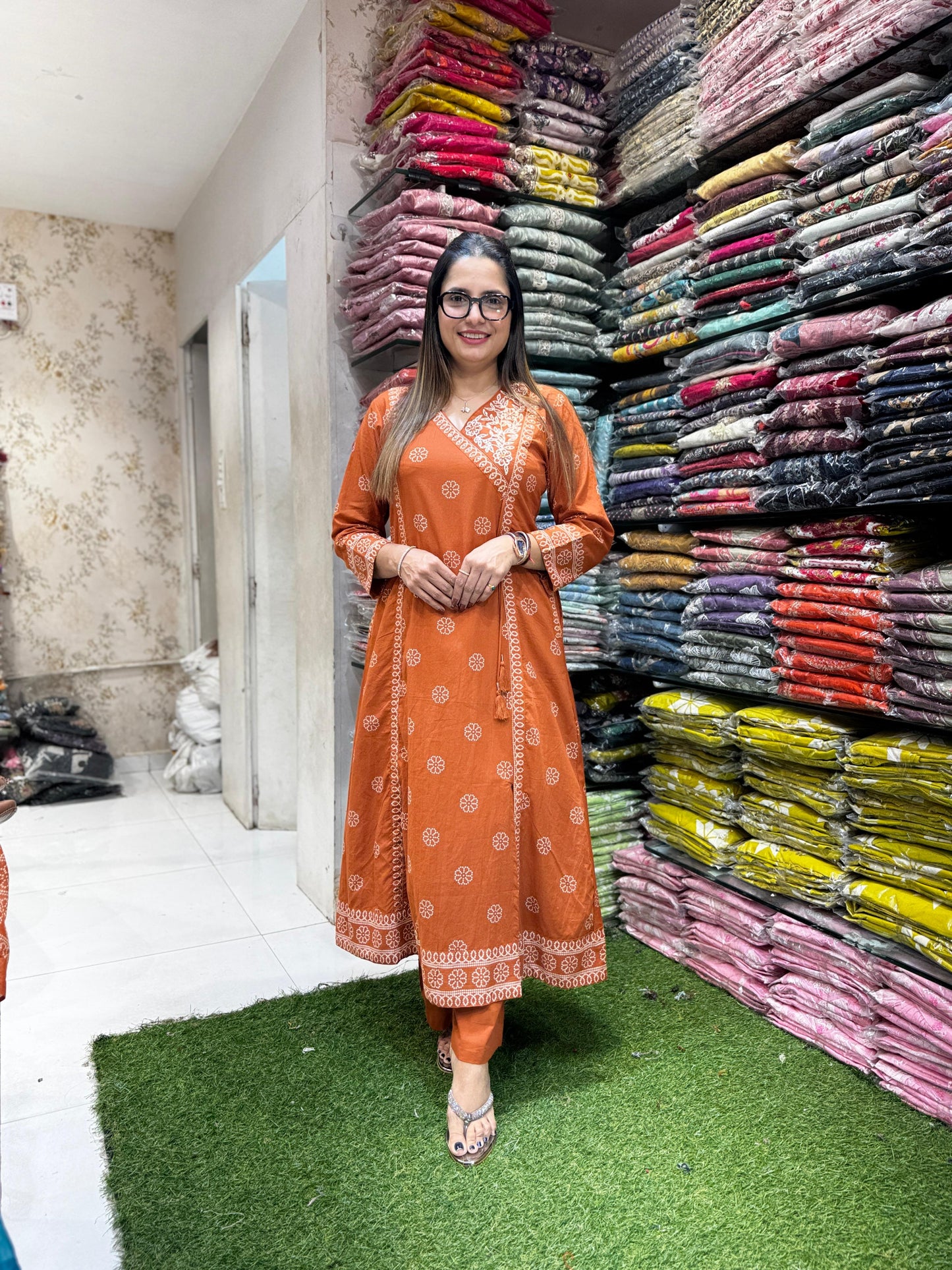 Pure Cotton Orange 3pc Set