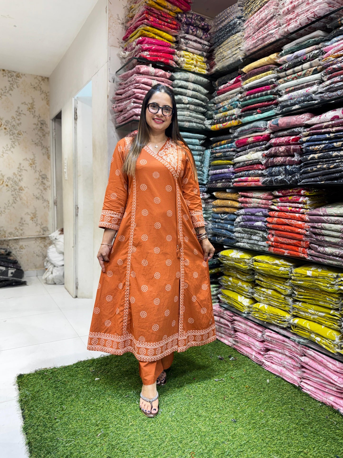 Pure Cotton Orange 3pc Set