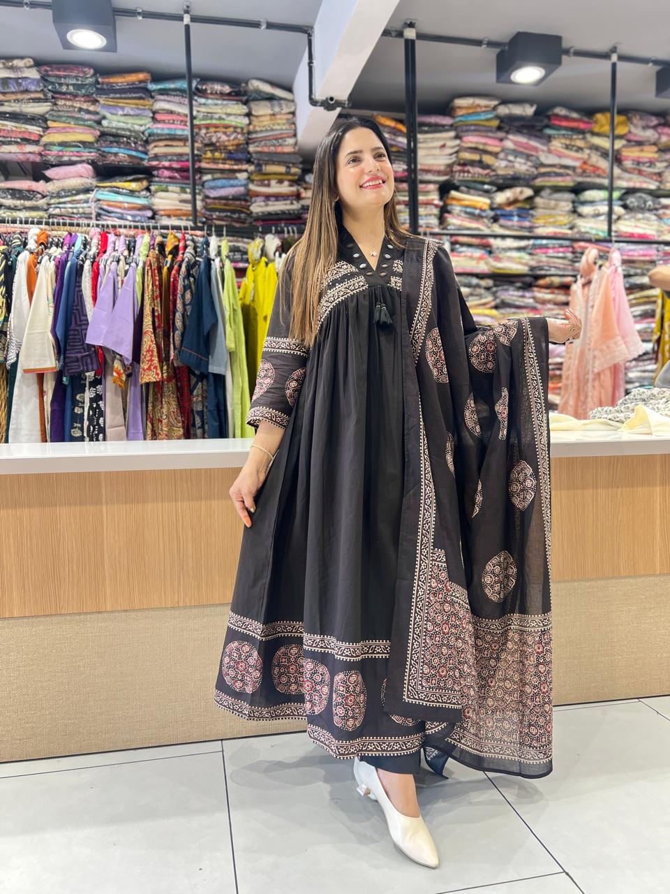 Pure Cotton Black 3pc Set