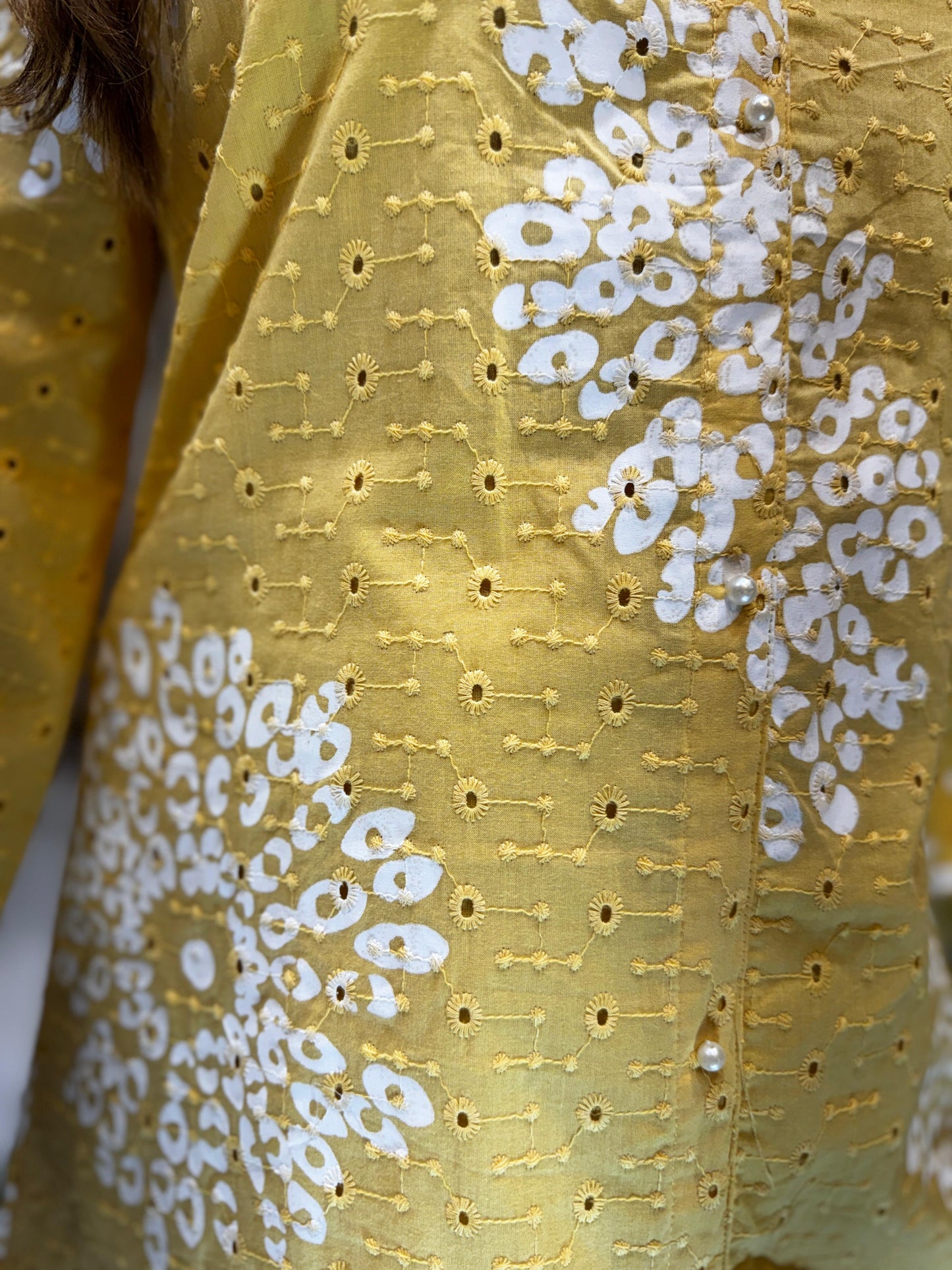 Pure Cotton Light Yellow 2pc Set