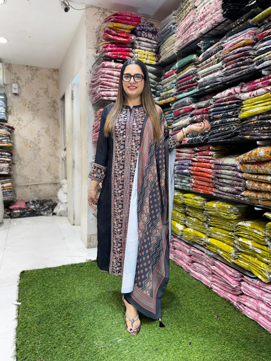 Pure Dola Silk Black 3pc Set