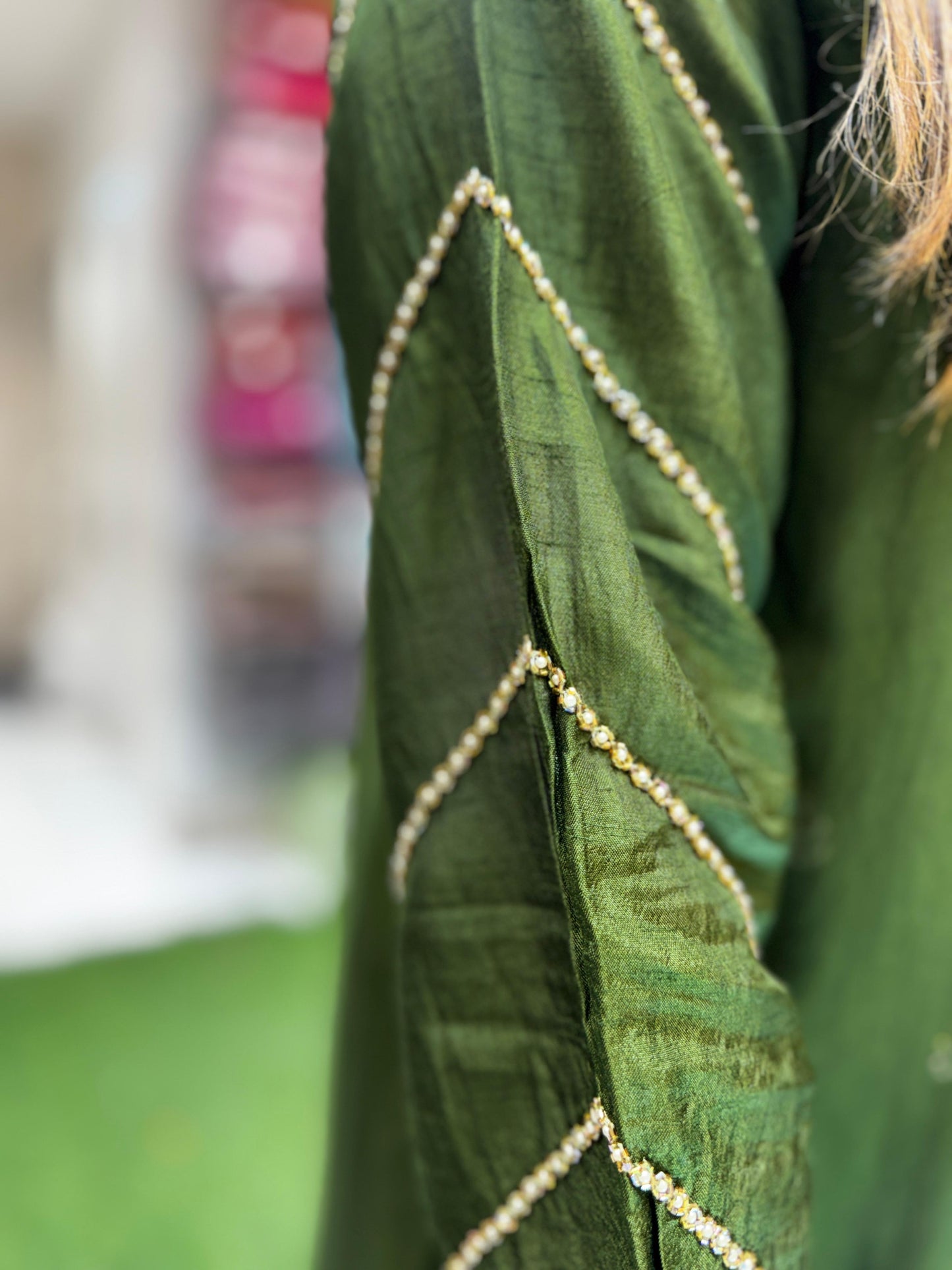 Pure Dola Silk Green 3pc Set
