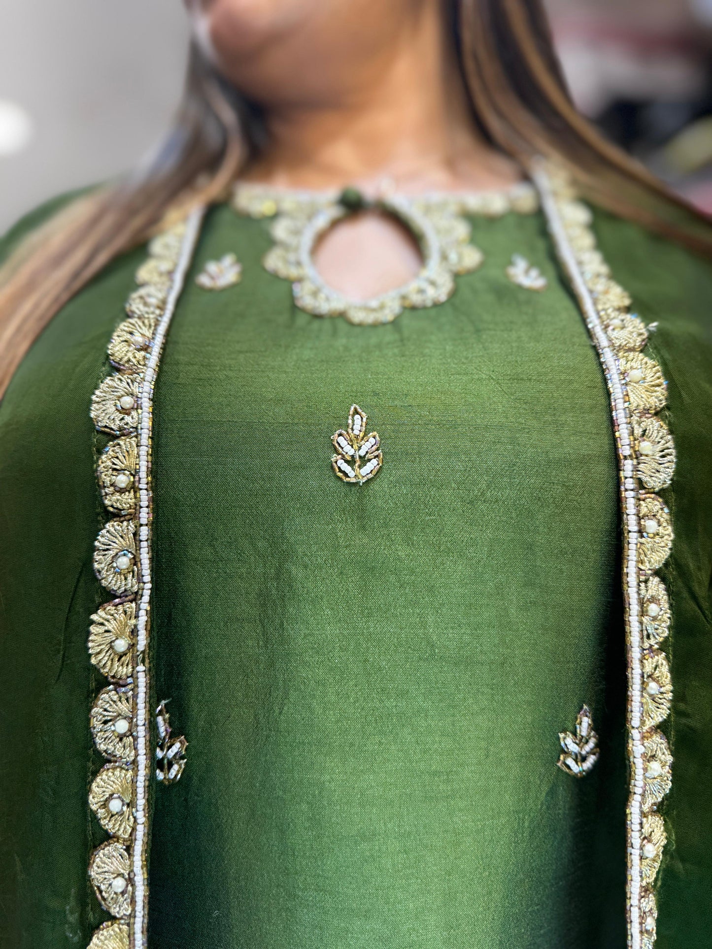 Pure Dola Silk Green 3pc Set