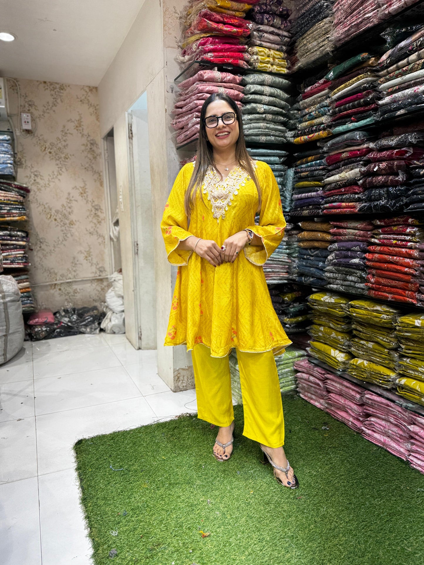 Pure Muslin Yellow 2pc Set