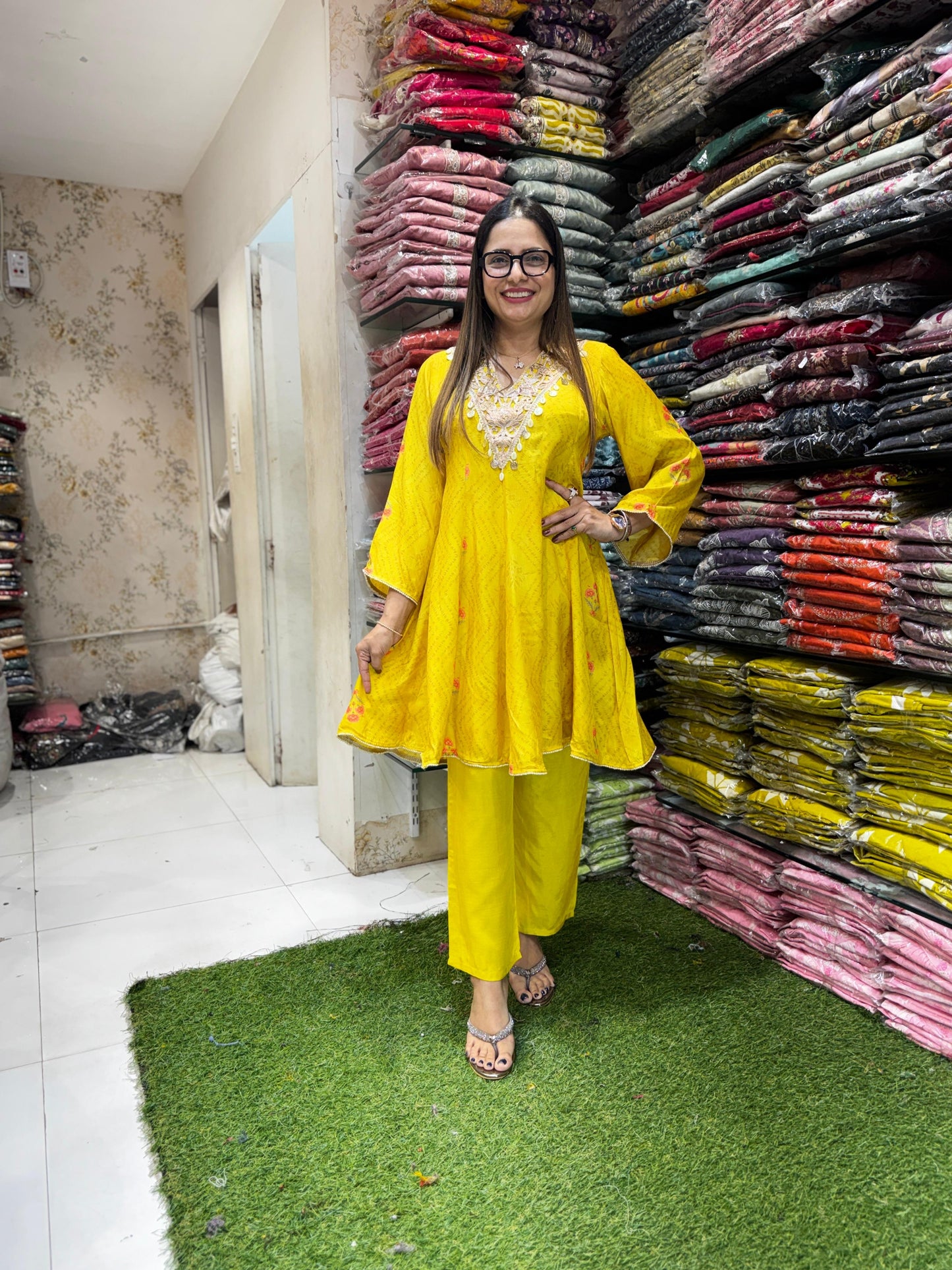 Pure Muslin Yellow 2pc Set