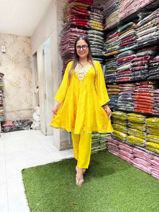 Pure Muslin Yellow 2pc Set