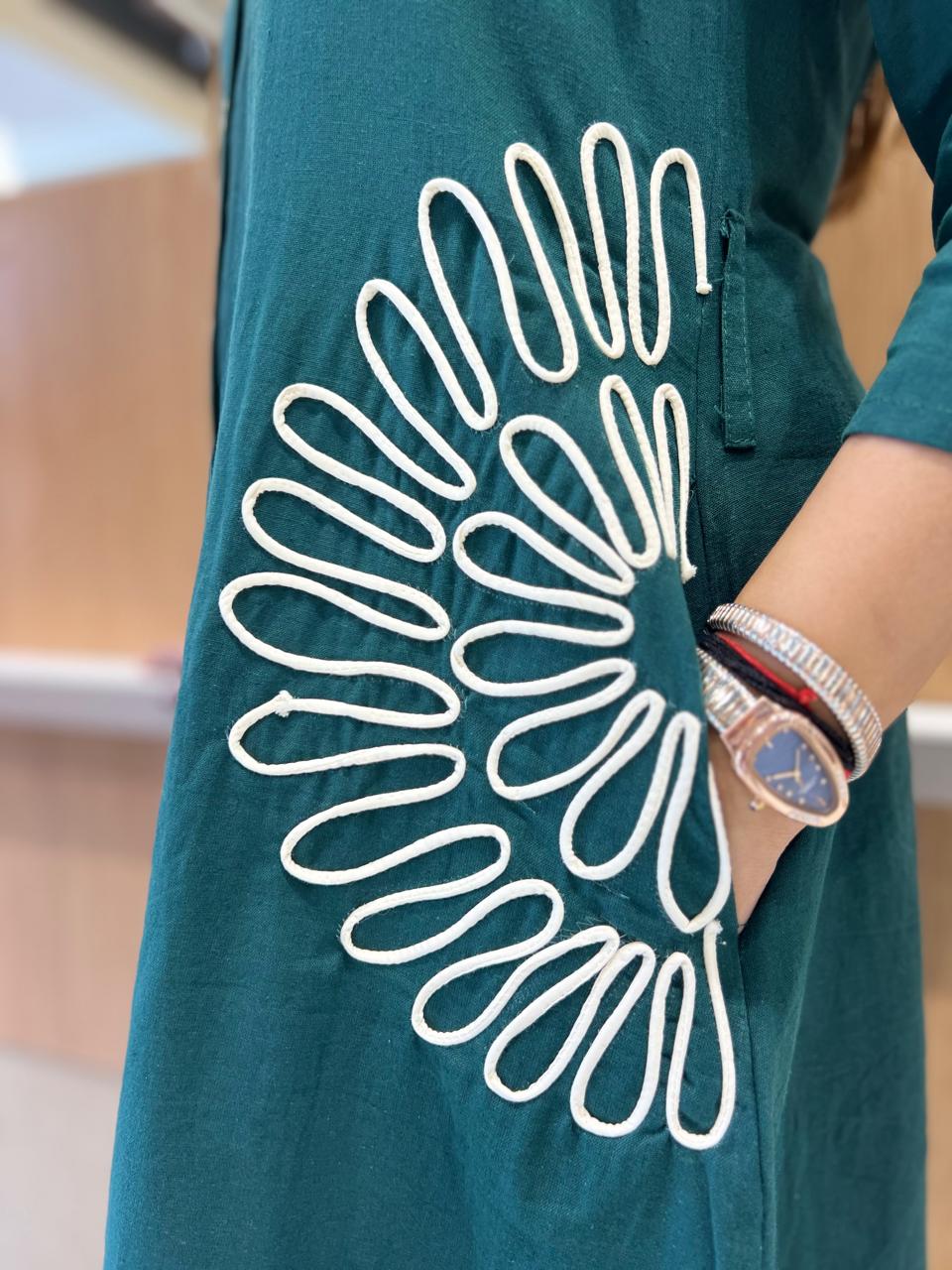 Pure Flex Cotton Green Midi
