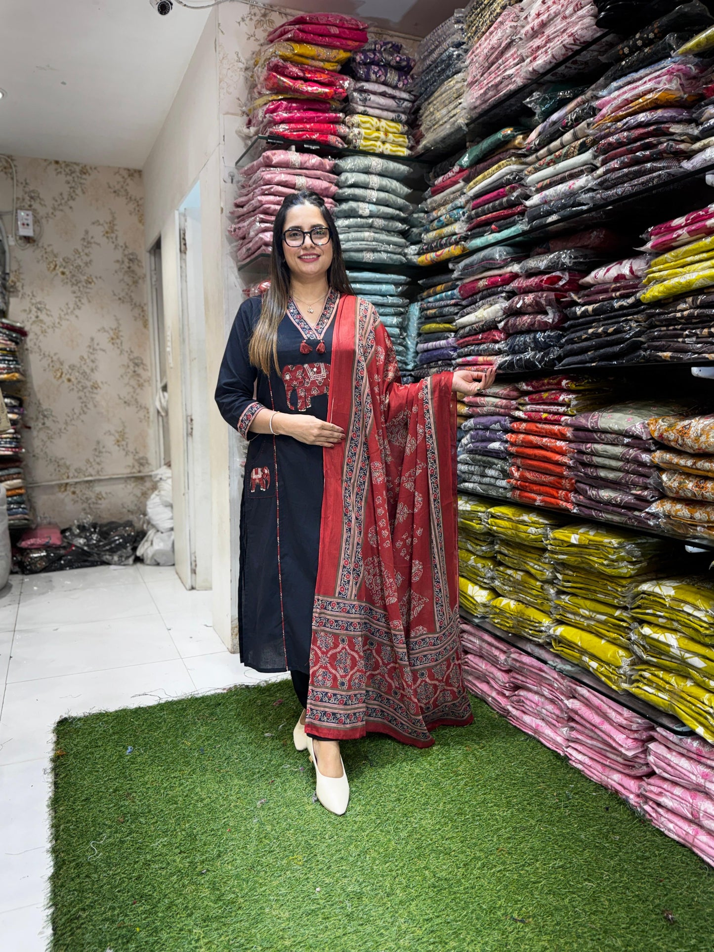 Pure Slub Cotton Black 3pc Set