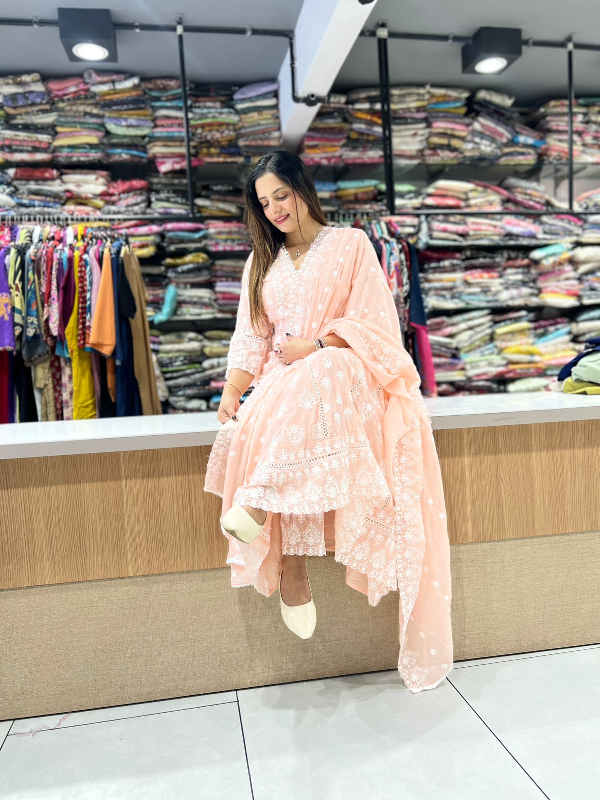 Pure Mull Cotton Baby Pink 3pc Set