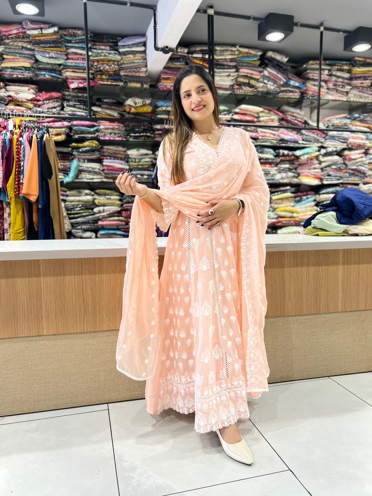 Pure Mull Cotton Baby Pink 3pc Set