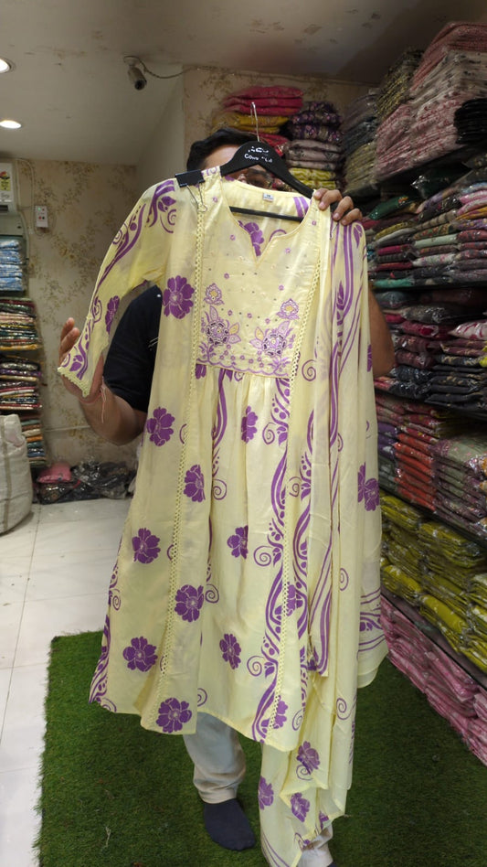 Pure Cotton Butter Yellow 3pc Set