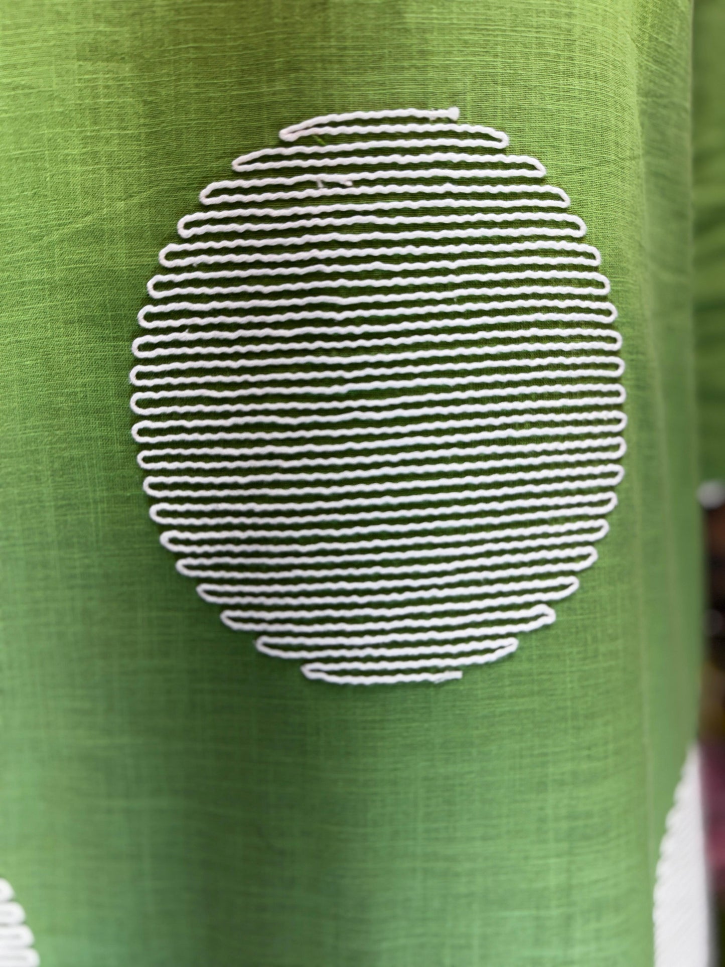 Pure Linen Cotton Green 2pc Set