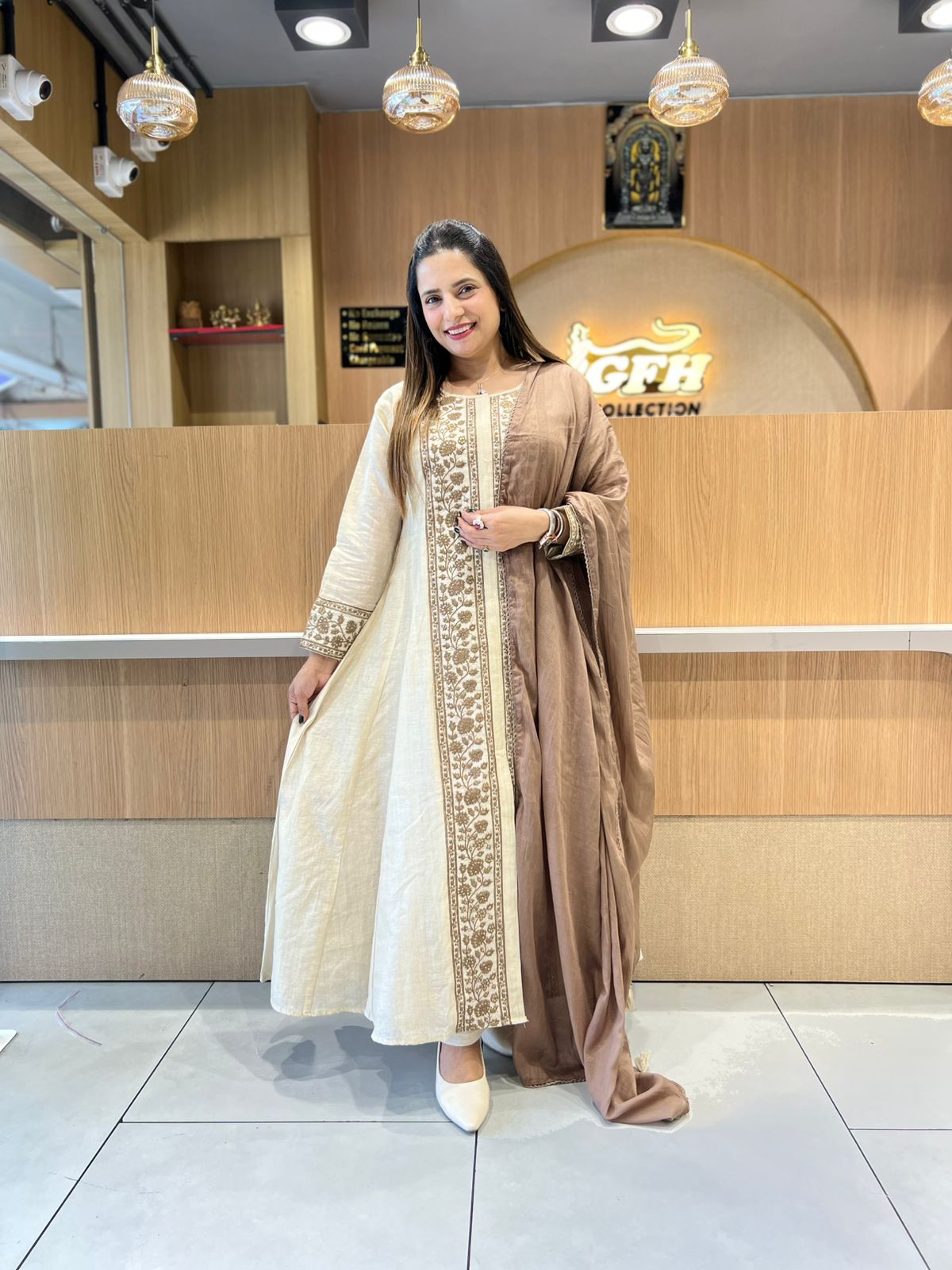 Pure Linen Silk Dusty Off White 3pc Set