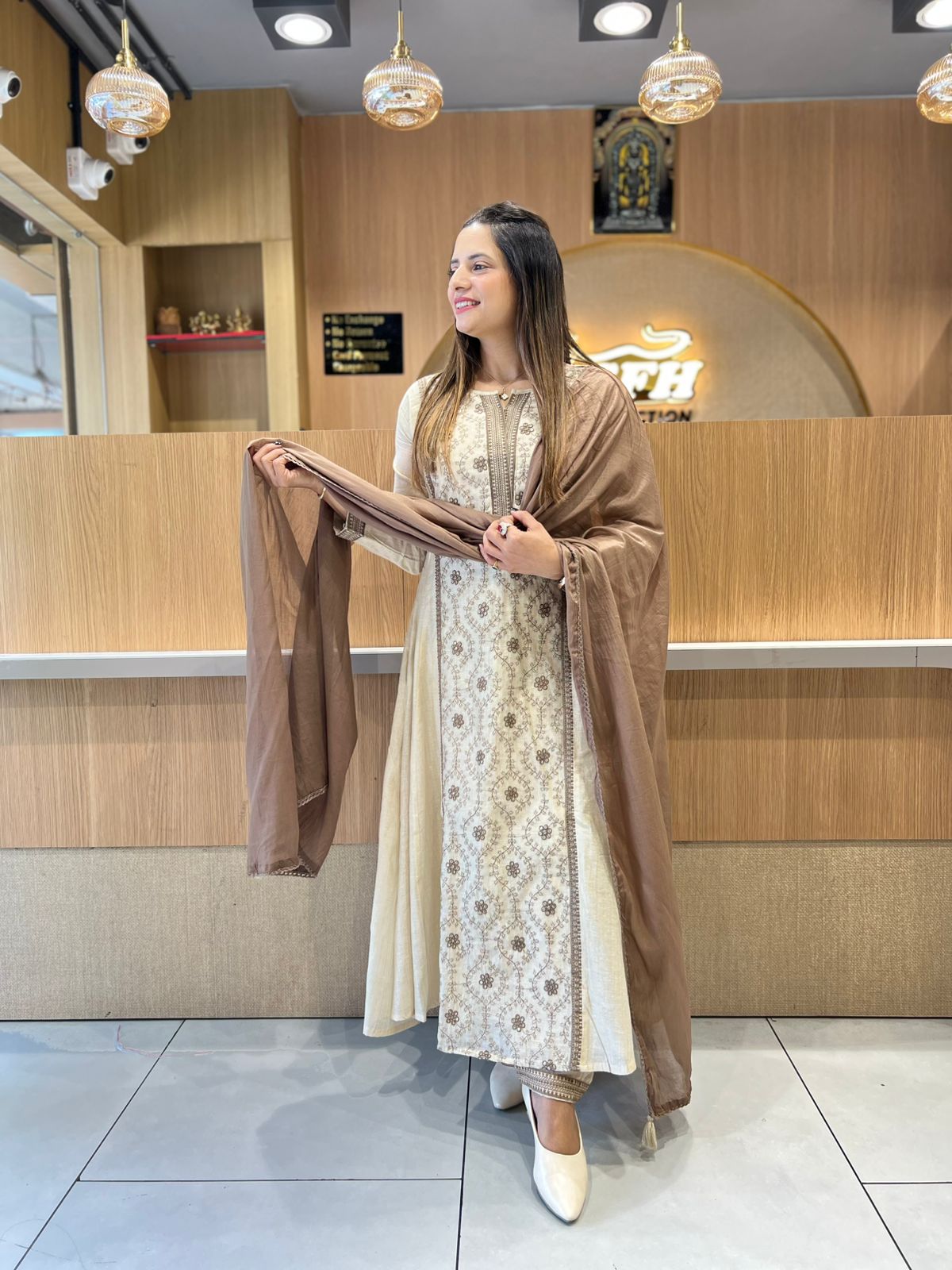 Pure Linen Silk Dusty Off White 3pc Set