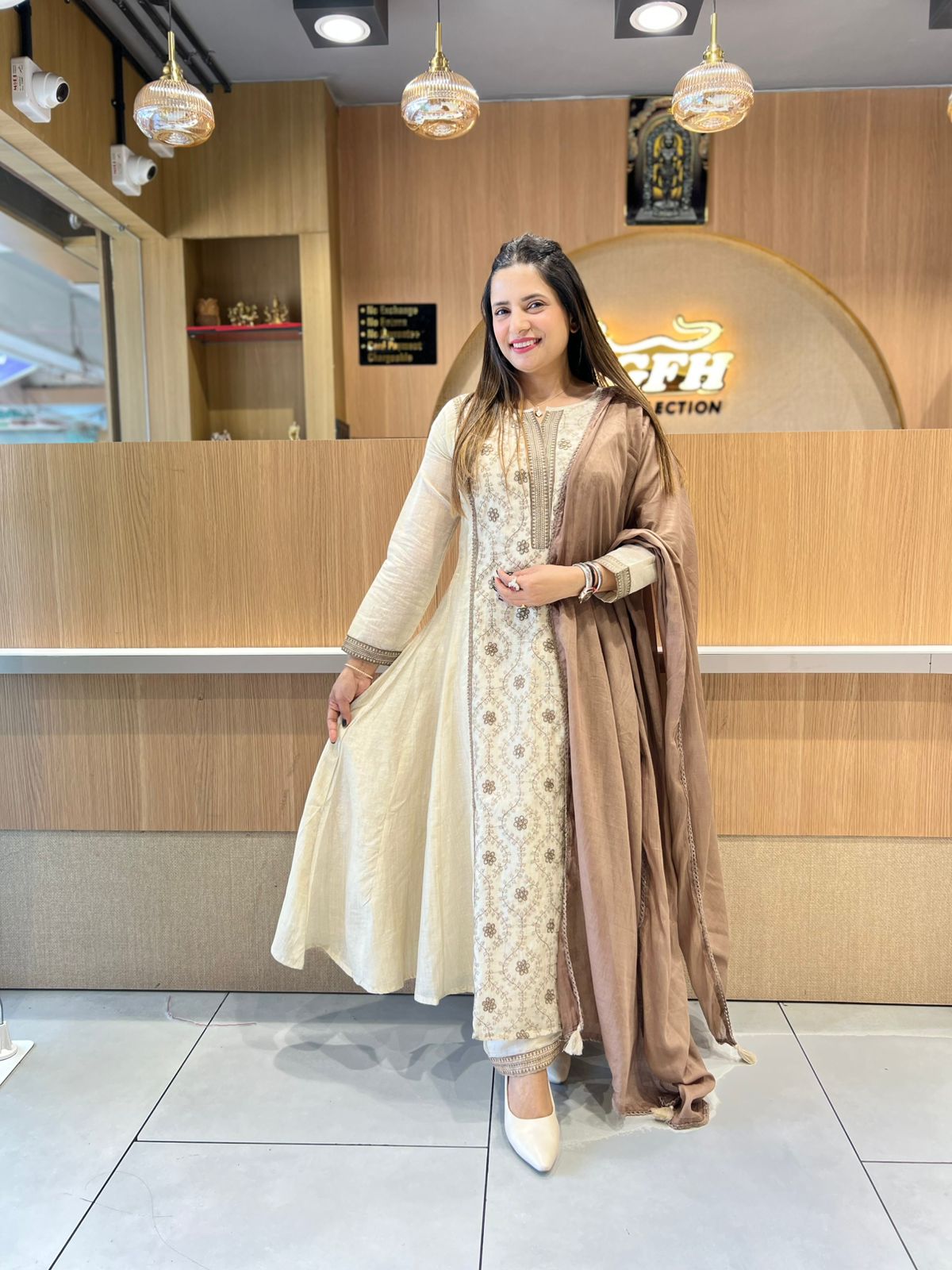 Pure Linen Silk Dusty Off White 3pc Set