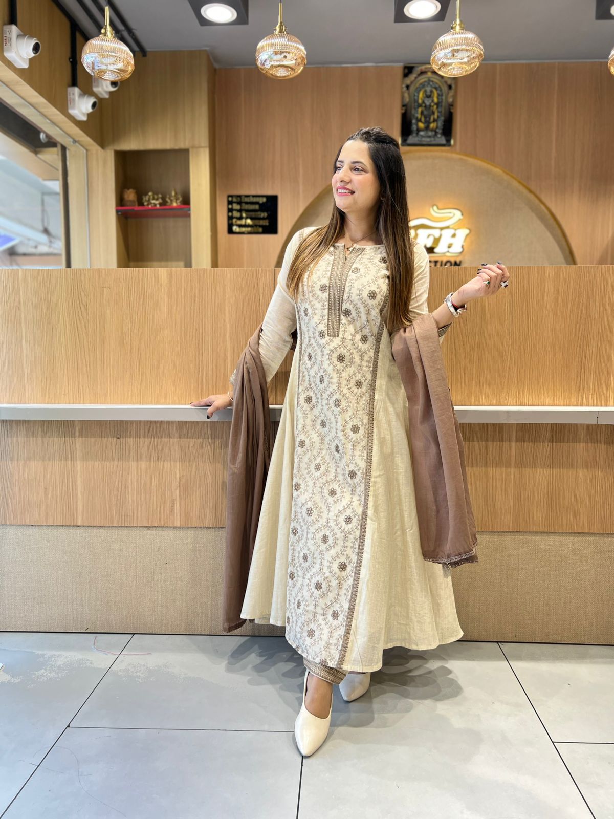 Pure Linen Silk Dusty Off White 3pc Set